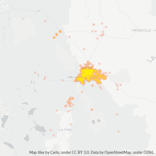 97702 Business Density Heatmap