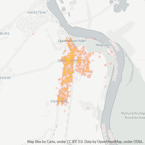 Heatmap für plz 55276