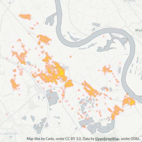Heatmap für plz 47495