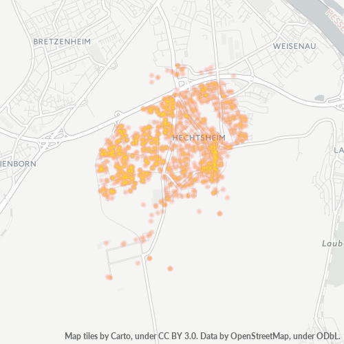 Heatmap für plz 55129