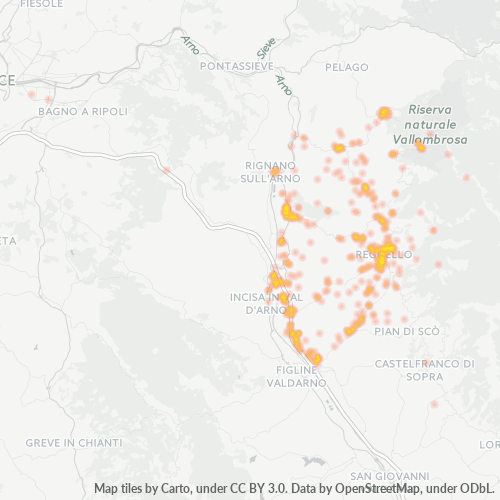Mappa di calore per cap 50066