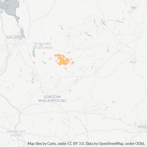 73-200 Mapa intensywności działalności gospodarczej
