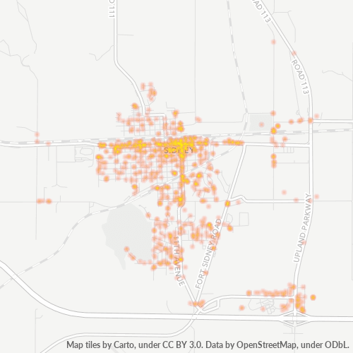 69162 Business Density Heatmap