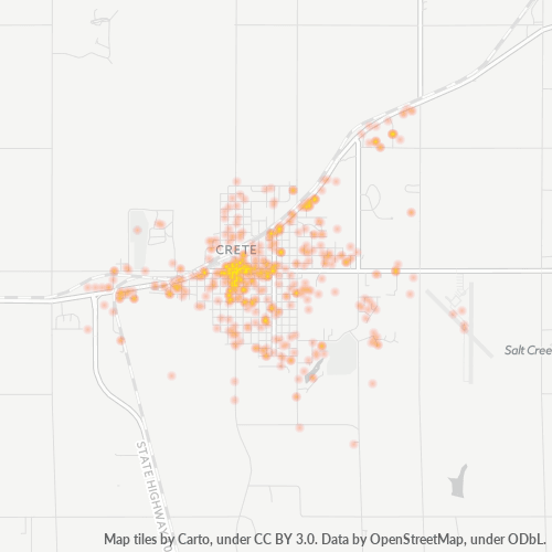 68333 Business Density Heatmap