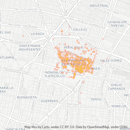 06250 Mapa de calor de densidad empresarial
