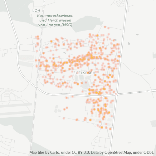 Heatmap für plz 63329