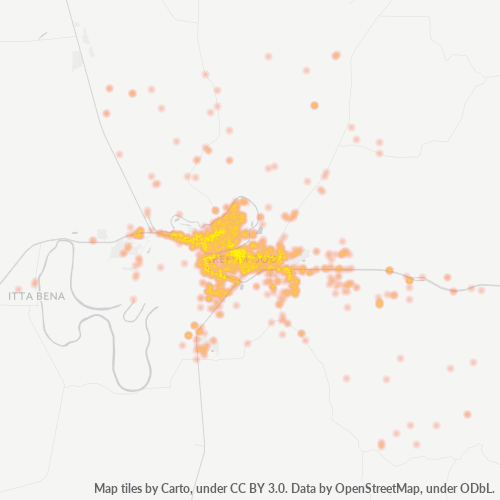 38930 Business Density Heatmap