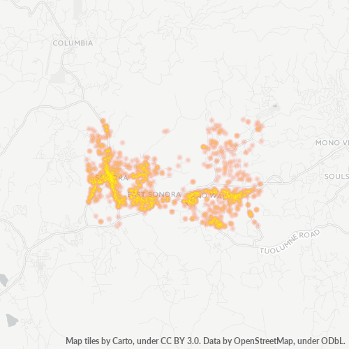 95370 Business Density Heatmap
