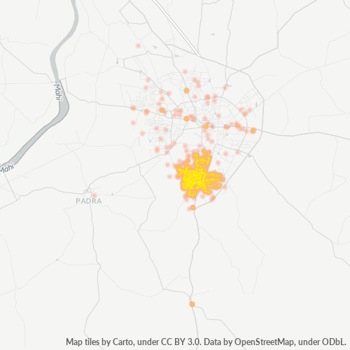 390010 Business Density Heatmap