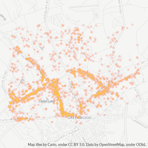 29649 Business Density Heatmap
