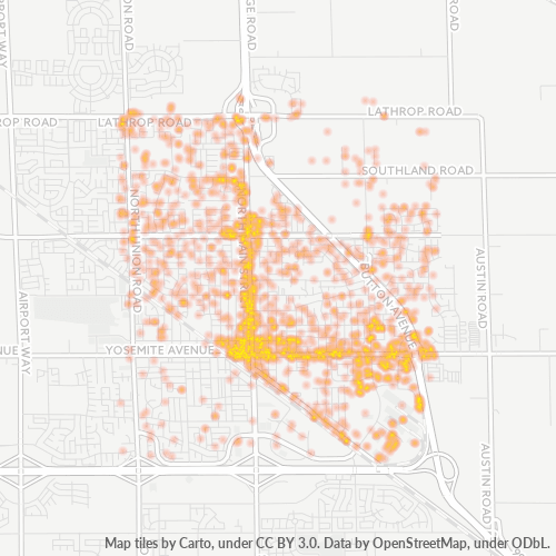 95336 Business Density Heatmap