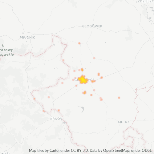 48-100 Mapa intensywności działalności gospodarczej
