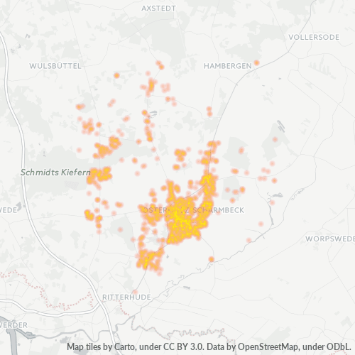 Heatmap für plz 27711