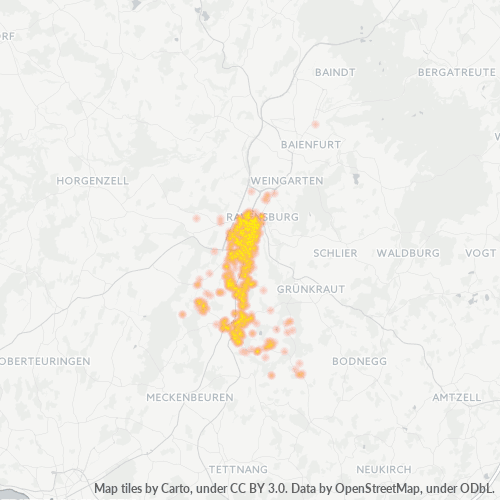 Heatmap für plz 88214