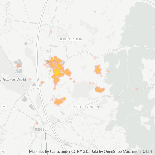 Heatmap für plz 79341