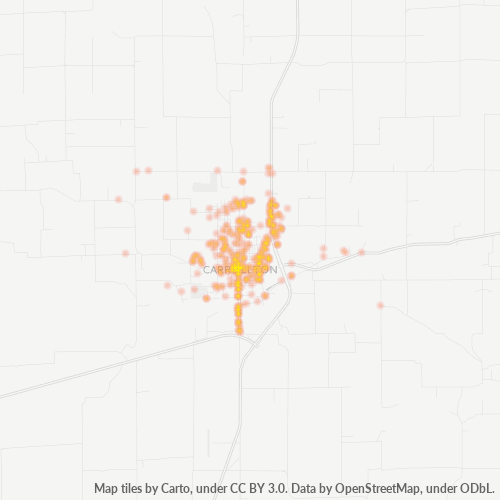64633 Business Density Heatmap