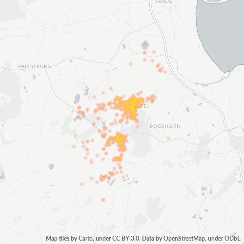 Heatmap für plz 26340