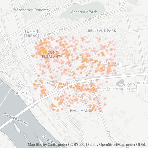 17104 Business Density Heatmap
