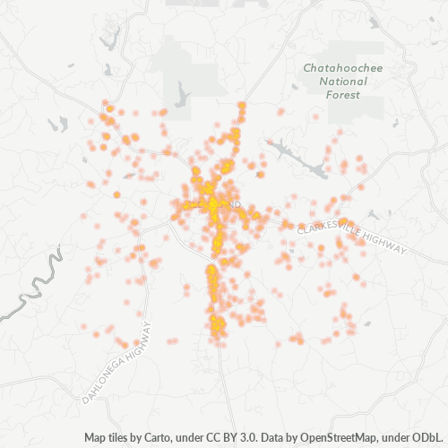 30528 Business Density Heatmap
