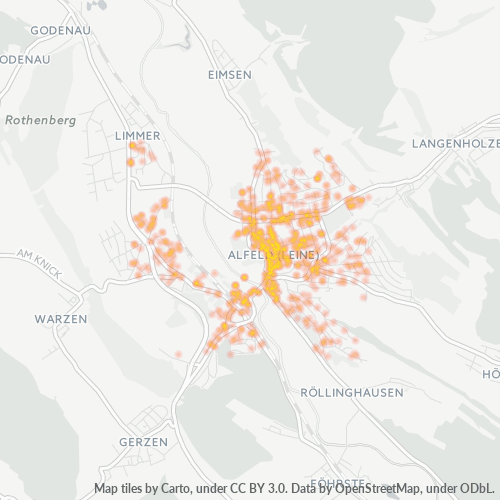Heatmap für plz 31061