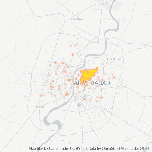 380016 Business Density Heatmap