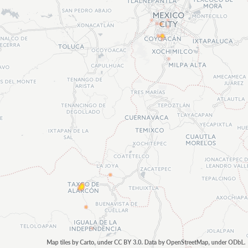40200 Mapa de calor de densidad empresarial