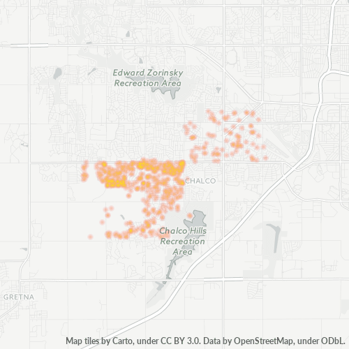 68136 Business Density Heatmap