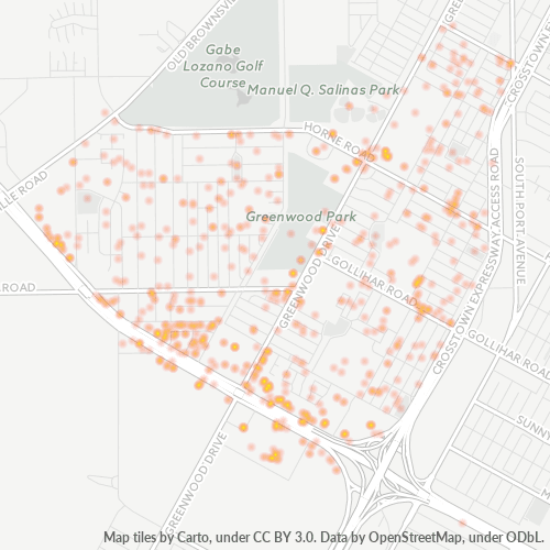78416 Business Density Heatmap