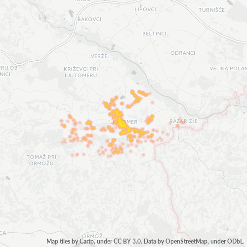 9240 Zemljevid gostote poslovanja