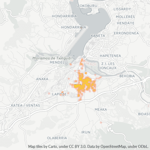 20304 Mapa de densitat de negocis 20304 Mapa de densitat de negocis
