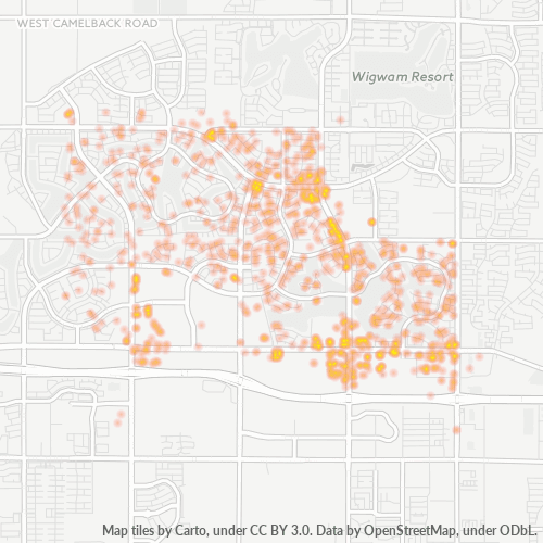 85395 Business Density Heatmap