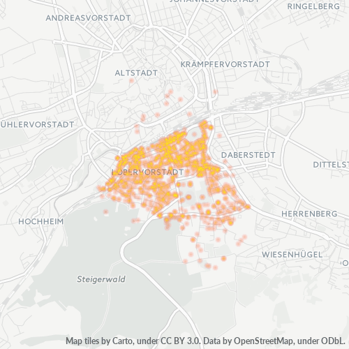 Heatmap für plz 99096