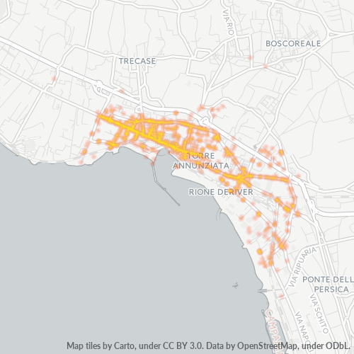 80058 Mappa di concentrazione per la densità di aziende