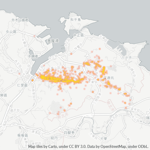 201 商業密度熱圖