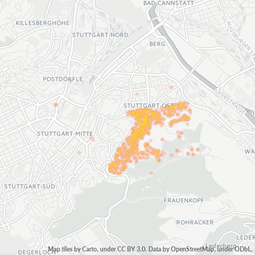 70186 Standortdichte-Heatmap