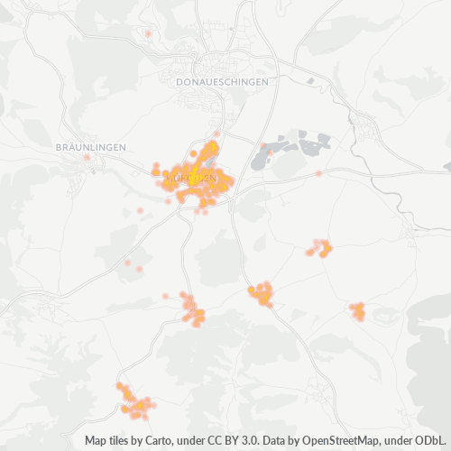 Heatmap für plz 78183