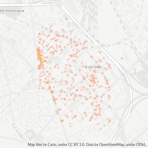 59790 Thermocarte de densité d'activité