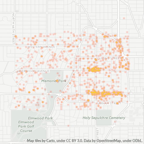68132 Business Density Heatmap