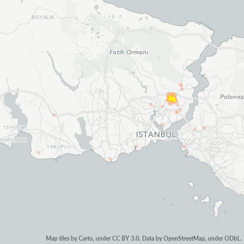 posta kodu 34415 için yoğunluk haritası