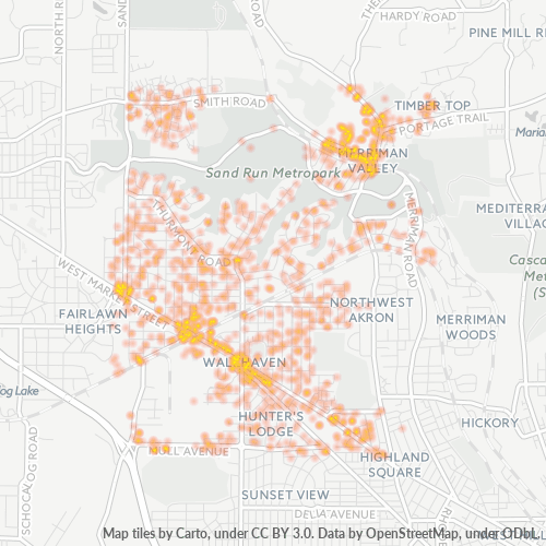 44313 Business Density Heatmap