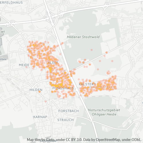 Heatmap für plz 40724