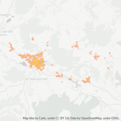 Heatmap für plz 96224