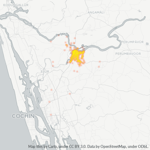 683101 व्यावसायिक घनत्व हीटमैप