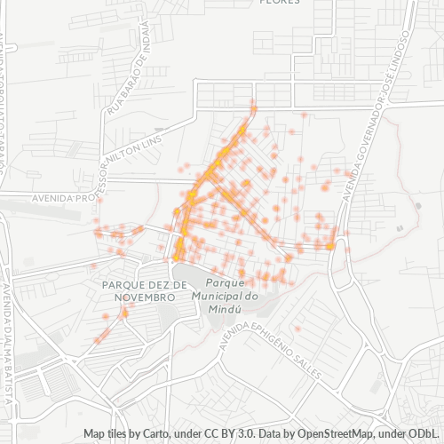 69054-000 Heatmap de Densidade da Empresa