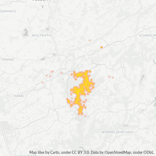 Heatmap für plz 42349