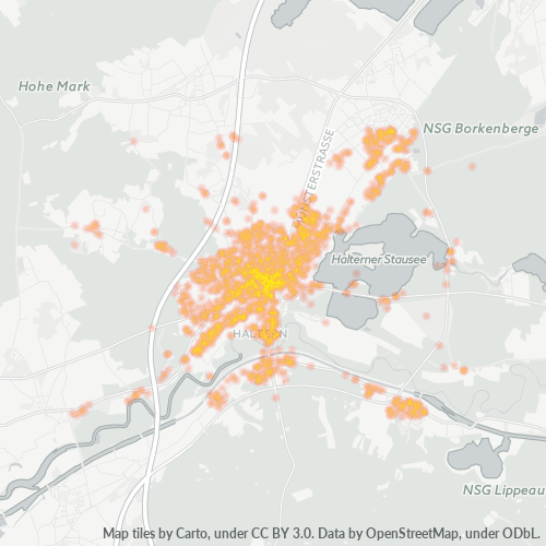 45721 Standortdichte-Heatmap