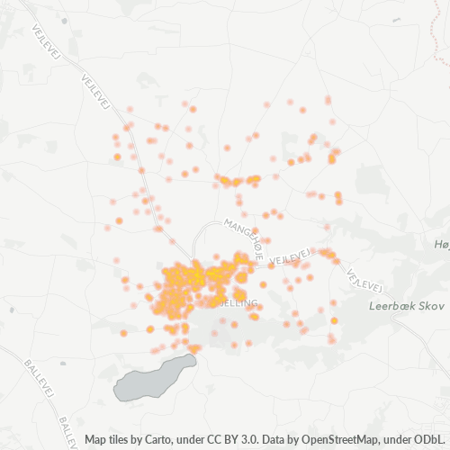 7300 Heatmap over forretningstæthed