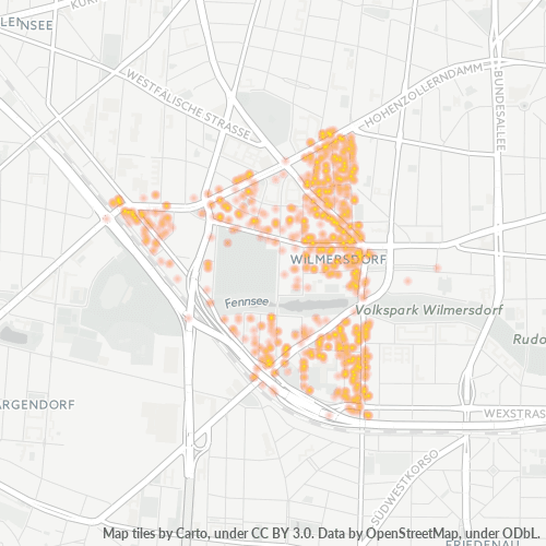 Heatmap für plz 10713