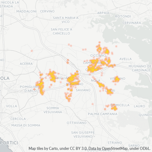 Mappa di calore per cap 80030