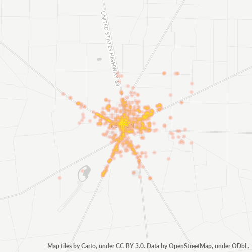 43326 Business Density Heatmap